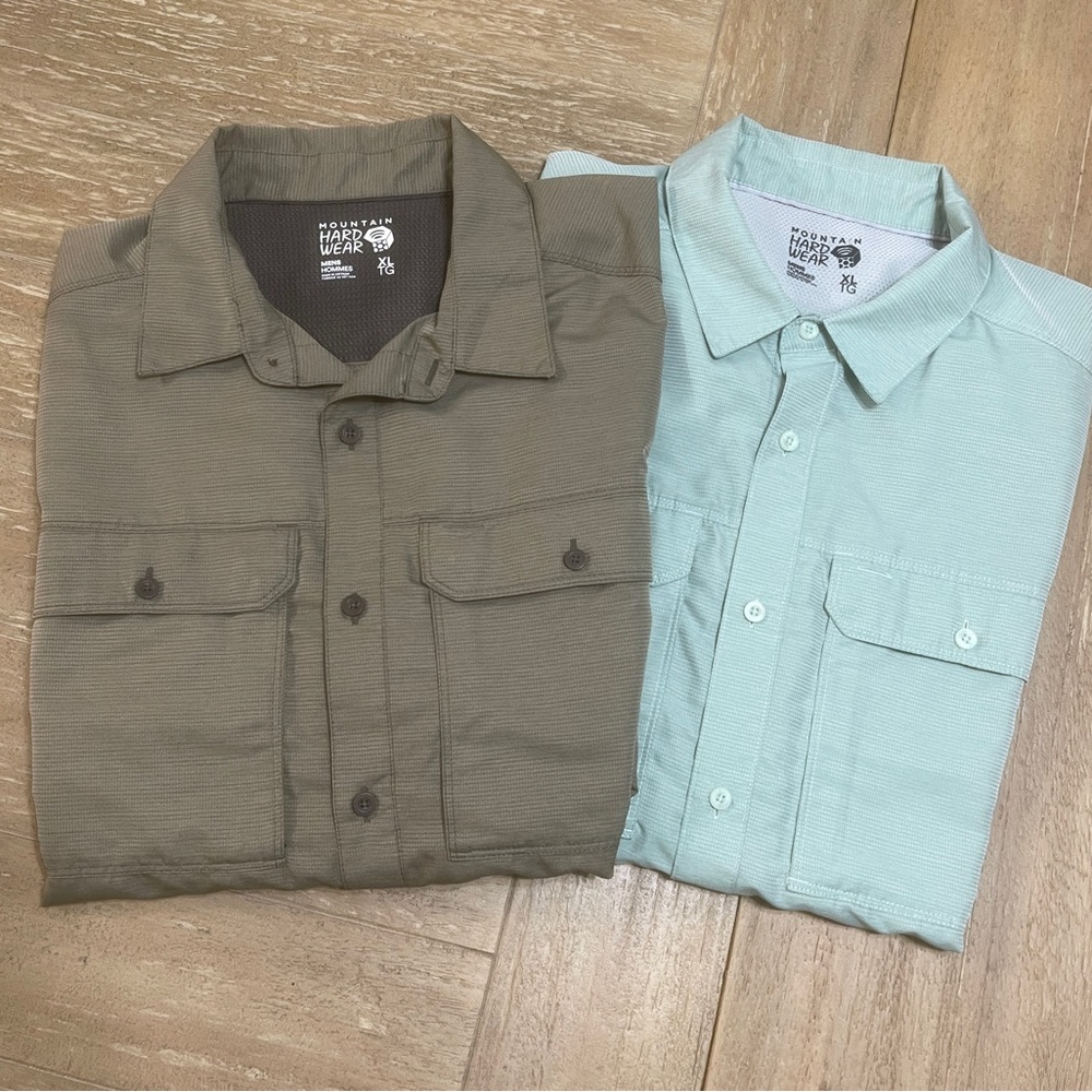 Mountain Hardware Button Front LS x2 Men’s XL